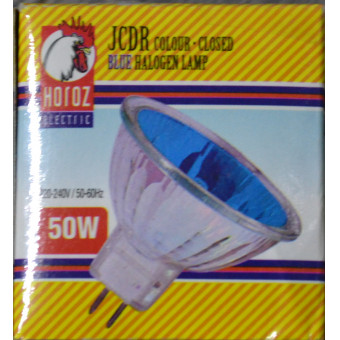 Галоген.лампа  JCDR 220V 50W синя