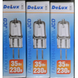 Лампа DELUX галог. JCD 230V 35W G6.35