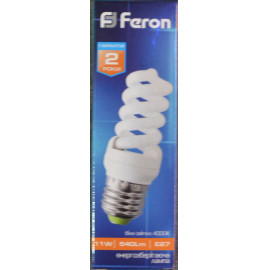 Лампа Feron ELT19 спіраль Т2 11W 4000K Е27