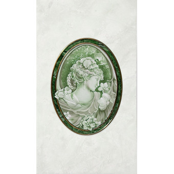 Плитка керамічна Pietra Декор зелений 20011