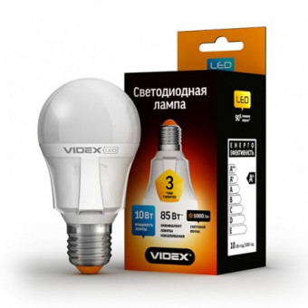 Лампа LED Videx A60e 7W E27 4100K 220V