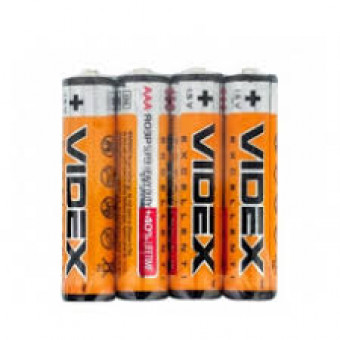 Батарейки Videx сольові R03Р/АAA 4шт/упак